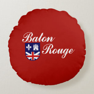 Baton Rouge (Louisiana) City flag Round Cushion