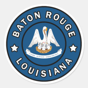 Baton Rouge Louisiana Classic Round Sticker