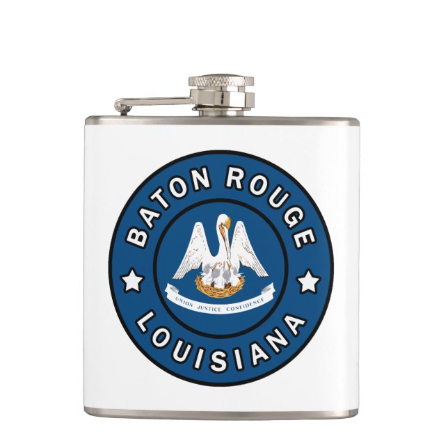 Baton Rouge Louisiana Hip Flask (Front)