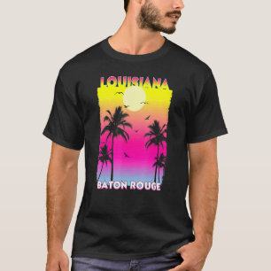 Baton Rouge Louisiana La Summer Vintage Sunset T-Shirt