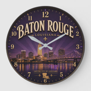 Baton Rouge Louisiana Large Clock