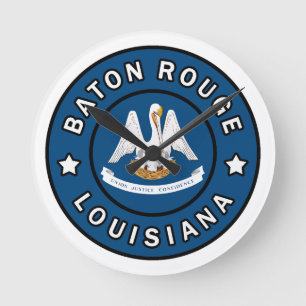 Baton Rouge Louisiana Round Clock