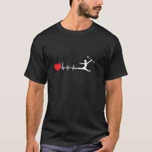 Baton Twirler Majorette Baton Twirling Gymnast Hea T-Shirt