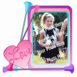 Baton Twirler Photo Frame Standing Photo Sculpture<br><div class="desc">Colourful Baton photo frame,  customisable with your favourite picture,  make it into an ornament,  a keychain,  or a freestanding frame.  Makes a wonderful personalised gift for the birthdays and holidays.</div>