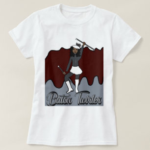 Baton Twirler T-Shirt / Burgundy