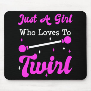 Baton Twirler Twirling Majorette Funny Gift Mouse Mat