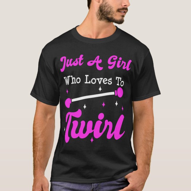 Baton Twirler Twirling Majorette Funny Gift  T-Shirt (Front)