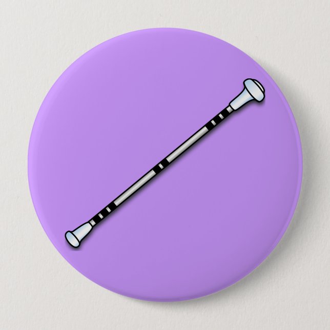 Baton/Twirling 10 Cm Round Badge (Front)
