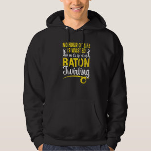 Baton Twirling Gymnastics Majorette Baton Twirler Hoodie