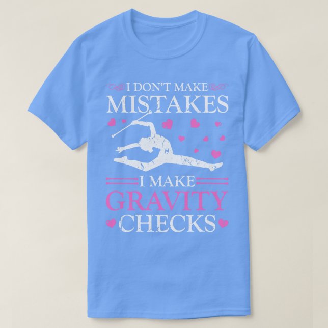Batons Twirling Funny Baton T-Shirt (Design Front)