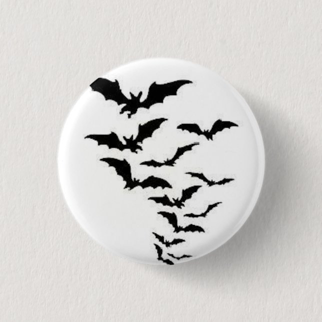 Bats! 3 Cm Round Badge (Front)