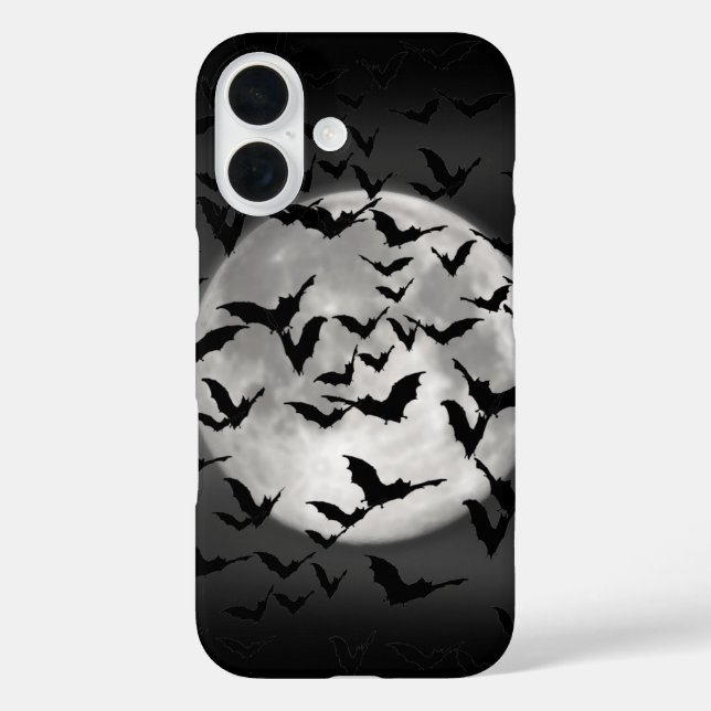 Bats and a Full Moon Halloween Case-Mate iPhone Case (Back)