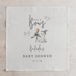 Bats And Bows Halloween Baby Shower Party Napkin