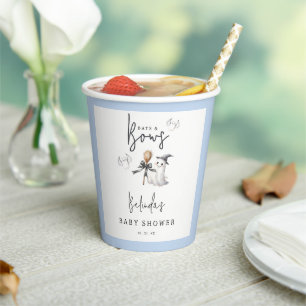 Bats And Bows Halloween Baby Shower Party Paper Cups