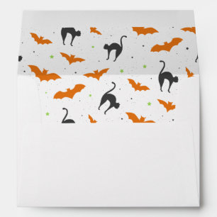 Bats and Cats Halloween Envelope