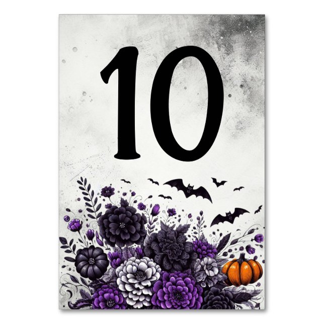 Bats and Flowers Table Number 10 (Front)