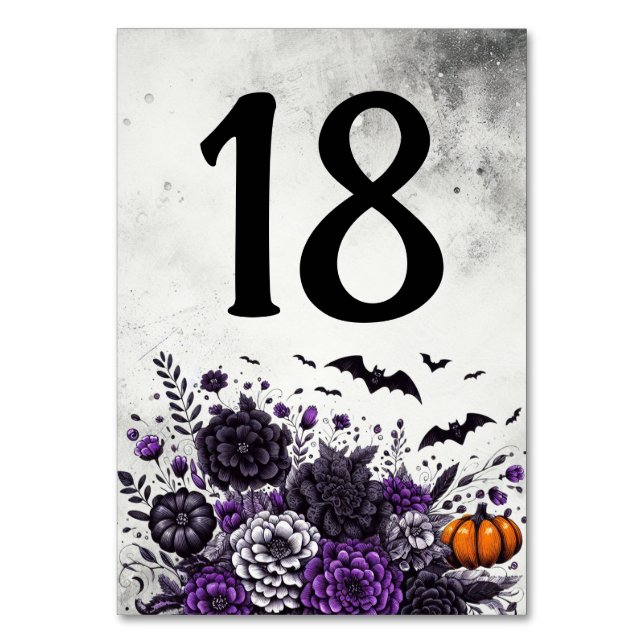 Bats and Flowers Table Number 18 (Front)