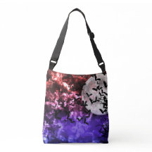 Bats and Moon Cross Body Shoulder Bag