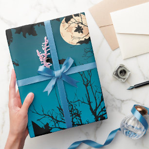 Bats And Moon Wrapping Paper