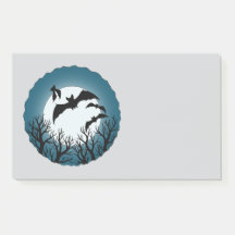Bats and Trees Against the Moon