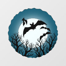Bats and Trees Against the Moon