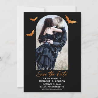 Bats Arch Photo Halloween Wedding Save The Date