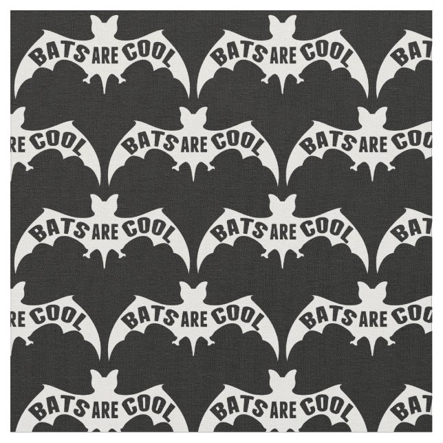 Bats are Cool Fabric (Close Up)