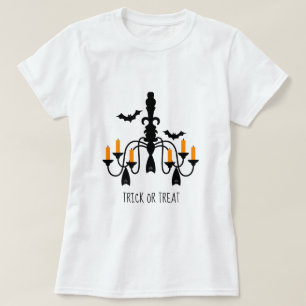 Bats chandelier Halloween theme T-Shirt