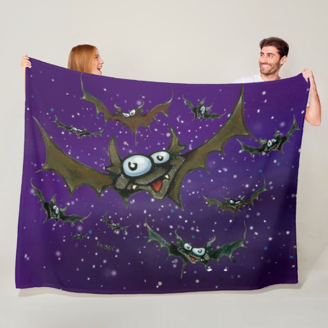 Bats Fleece Blanket (In Situ)