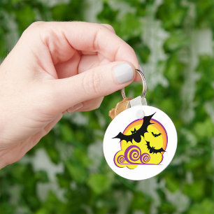 Bats Flying Keychain