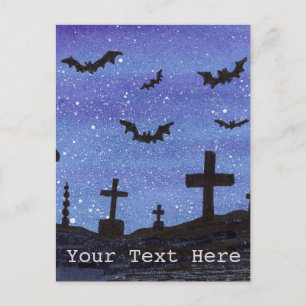 Bats Graveyard Postcard