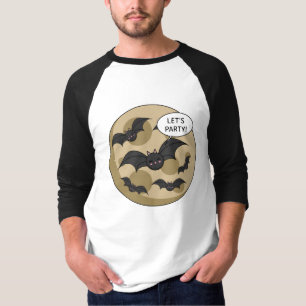 Bats Having Party on Full Moon T-Shirt