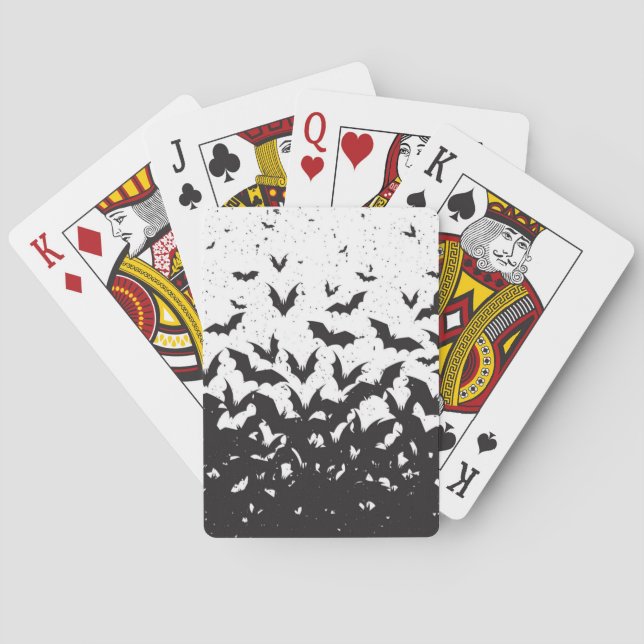 Bats in Flight Playing Cards (Back)