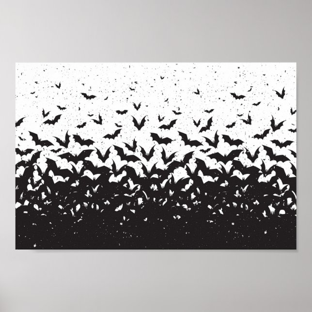 Bats in Flight Poster (Front)