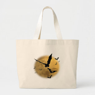 Bats in the Evening Large Tote Bag