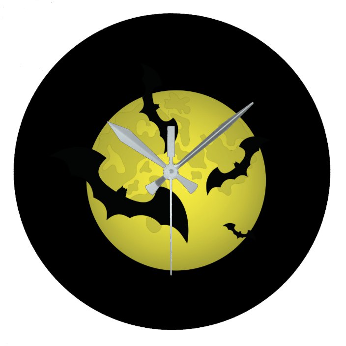 Bats Large Clock | Zazzle.co.uk