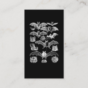 Bats Night Microbat Night View Creepy Goth Business Card