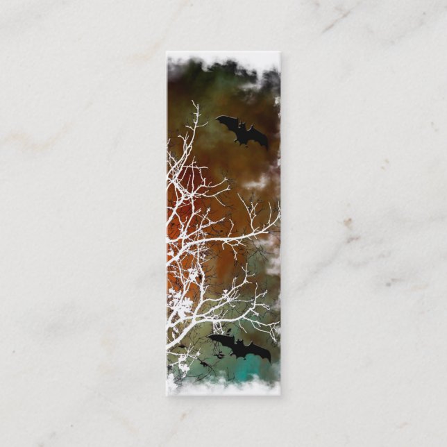 bats night out skinny business card (Front)