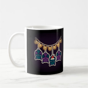 Bats on Christmas Lights Mug