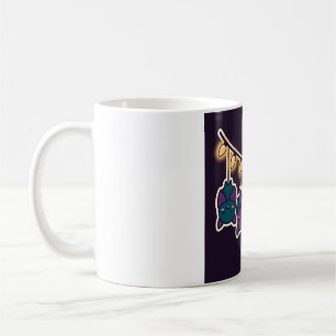 Bats on Christmas Lights Mug