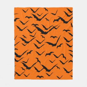 BATS PATTERN HALLOWEEN SEAMLESS FLEECE BLANKET