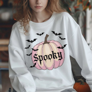 Bats Pumpkin Halloween Sweater Pastel