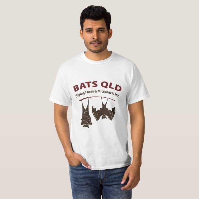 Bats QLD Basic White T-Shirt (Front Full)