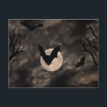 Bats Spooky Night Halloween Postcard<br><div class="desc">Check out the rest of the Happy Planet Parties Halloween Collections for more spooky designs!</div>