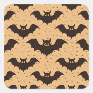 Bats Square Sticker