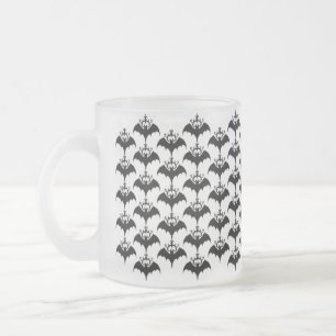 Bats Tribal Frosted Silhouette Mug
