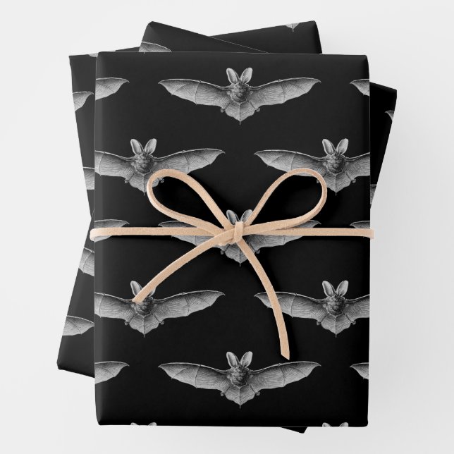 Bats  wrapping paper sheets (In situ)