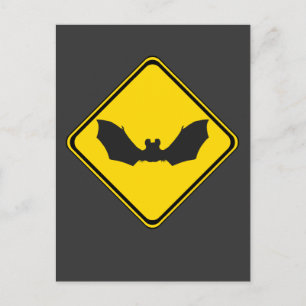 Bats Xing! Postcard