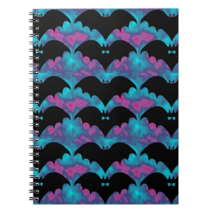 BatsAndBowsTILEpinkblue Notebook