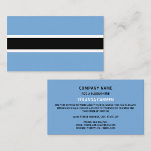 Batswana Flag, Flag of Botswana Business Card